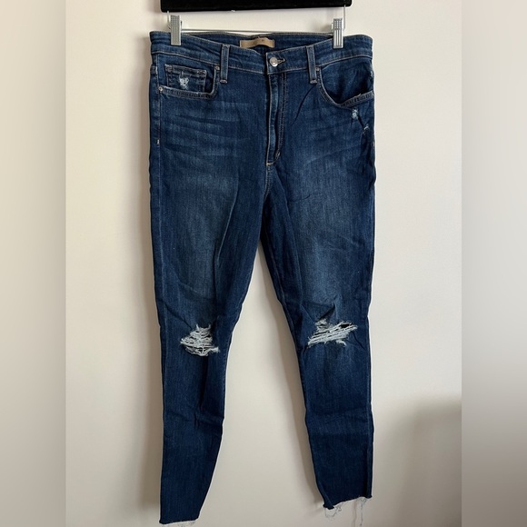 Joe's Jeans Denim - Joe’s Jeans High Rise Skinny Ankle Distressed Jeans Size 32